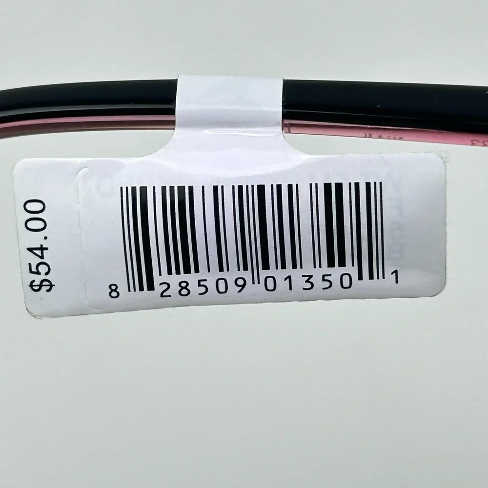 Walmart FM13041-2 Women's Eyeglasses Frame Black & Red Full Rim 52-17-140 mm
